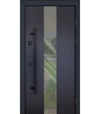 Двери Abwehr (с терморазрывом) Ufo Black RAL 7016/ белая