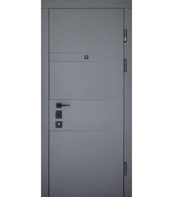 Двері Abwehr Moderna (Колір асфальт + Білий супермат) комплектація Grand