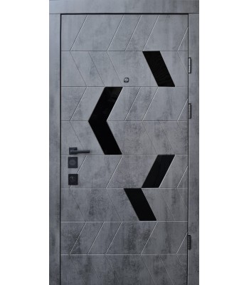  Двері Qdoors АВАНГАРД Конверс-АК  бетон темний/грей софт