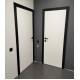 Двери межкомнатные Омега ART Vision А1+наличник черного цвета