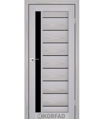 Міжкімнатні двері KORFAD FLORENCE FL-01 чорне скло 22 кольора