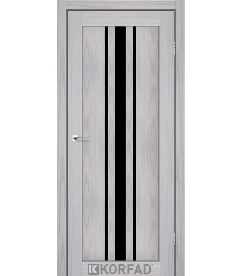 Міжкімнатні двері KORFAD FLORENCE FL-03 чорне скло 22 кольора