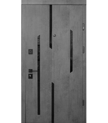 Двери Страж LUX STANDART Mirage бетон темный-бетон светлый