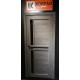 Межкомнатные двери KORFAD SCALEA SC-04 дуб марсала черное стекло