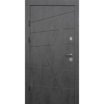 Двери Qdoors Премиум Акцент бетон темный/бетон серый